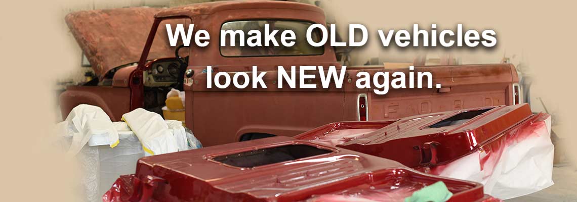 vintage car that has been restored